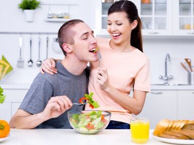 Food in men to enhance the potential