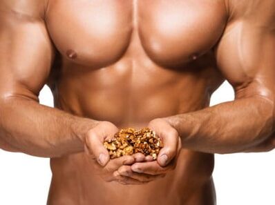 By eating nuts, a man provides himself with good potency